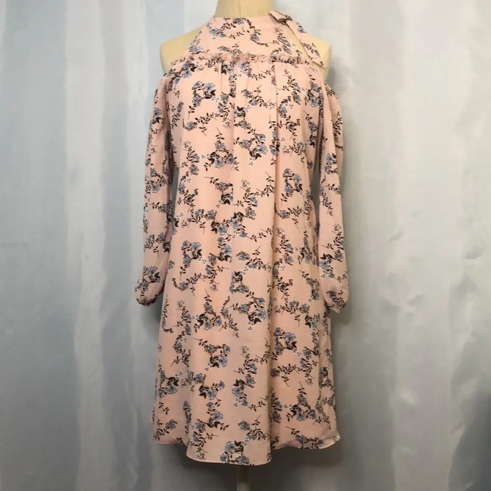 Speechless Girl’s Flower Print Off-Shoulder Dress Size 16